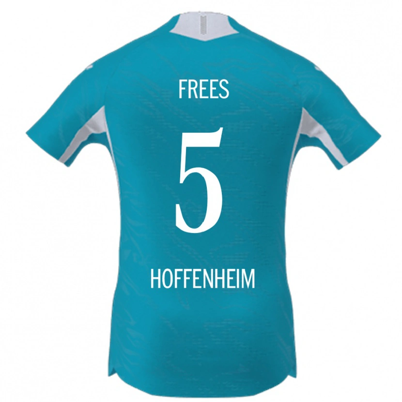 Danxen Kinder Kelven Frees #5 Himmelblau Auswärtstrikot Trikot 2025/26 T-Shirt Schweiz