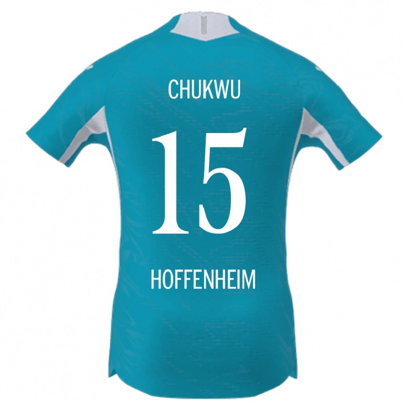 Danxen Kinder Emmanuel Chukwu #15 Himmelblau Auswärtstrikot Trikot 2025/26 T-Shirt Schweiz