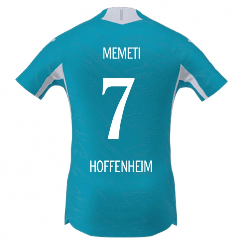 Danxen Kinder Erëleta Memeti #7 Himmelblau Auswärtstrikot Trikot 2025/26 T-Shirt Schweiz