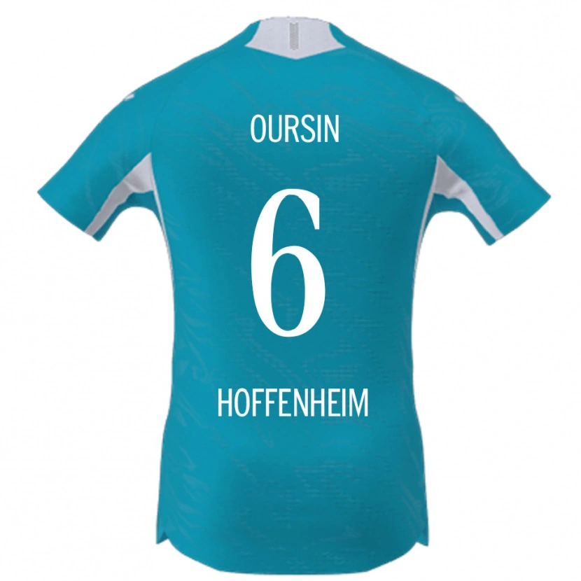 Danxen Kinder Fredrik Oursin #6 Himmelblau Auswärtstrikot Trikot 2025/26 T-Shirt Schweiz