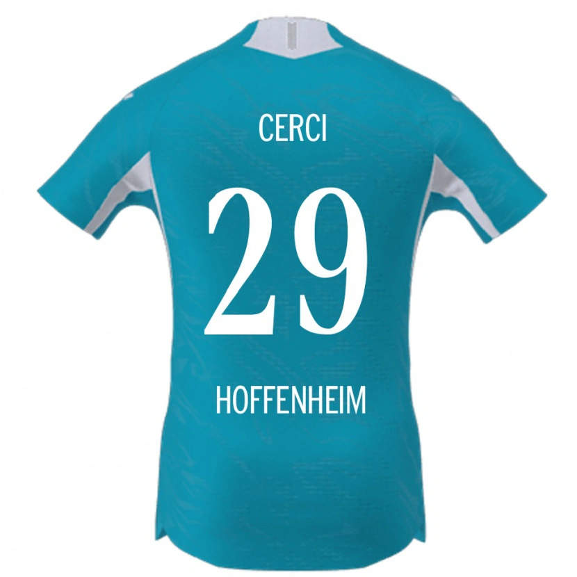 Danxen Kinder Selina Cerci #29 Himmelblau Auswärtstrikot Trikot 2025/26 T-Shirt Schweiz