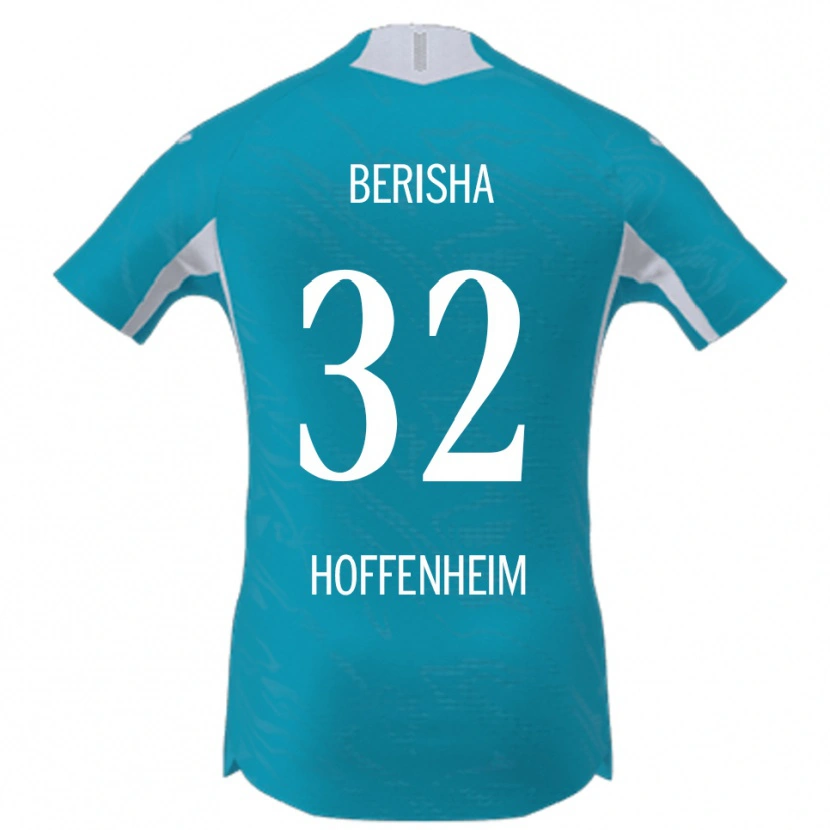 Danxen Kinder Mergim Berisha #32 Himmelblau Auswärtstrikot Trikot 2025/26 T-Shirt Schweiz