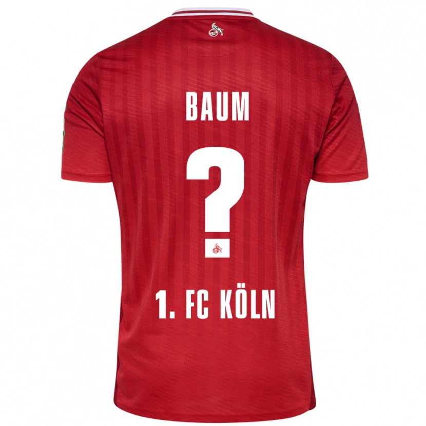 Danxen Kinder Julius Baum #0 Rot Weiß Auswärtstrikot Trikot 2025/26 T-Shirt Schweiz