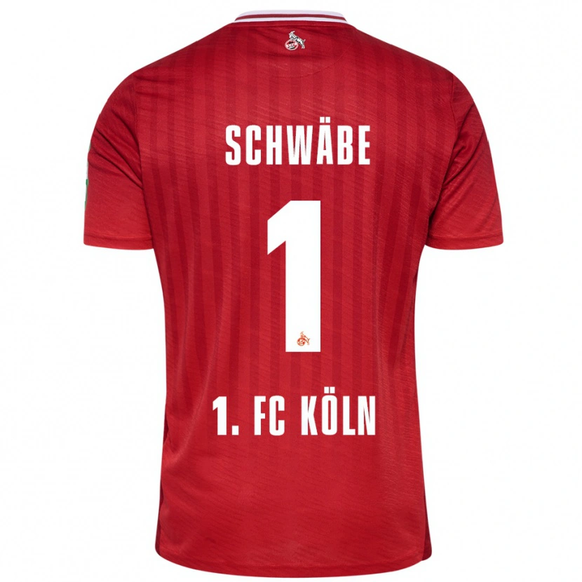Danxen Kinder Marvin Schwäbe #1 Rot Weiß Auswärtstrikot Trikot 2025/26 T-Shirt Schweiz