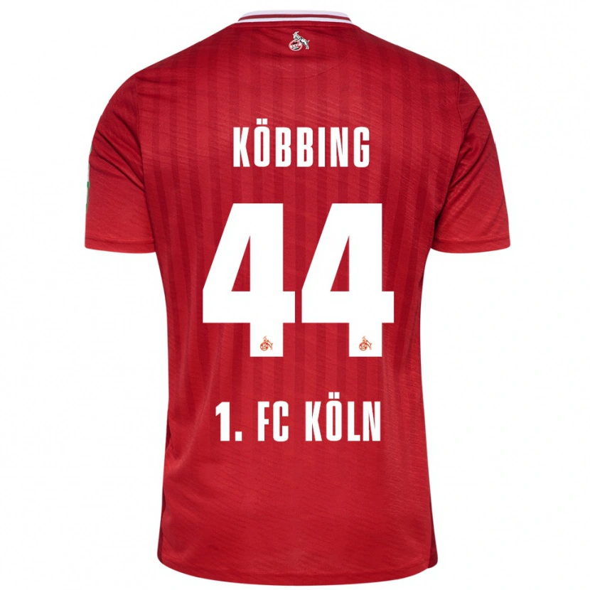 Danxen Kinder Matthias Köbbing #44 Rot Weiß Auswärtstrikot Trikot 2025/26 T-Shirt Schweiz