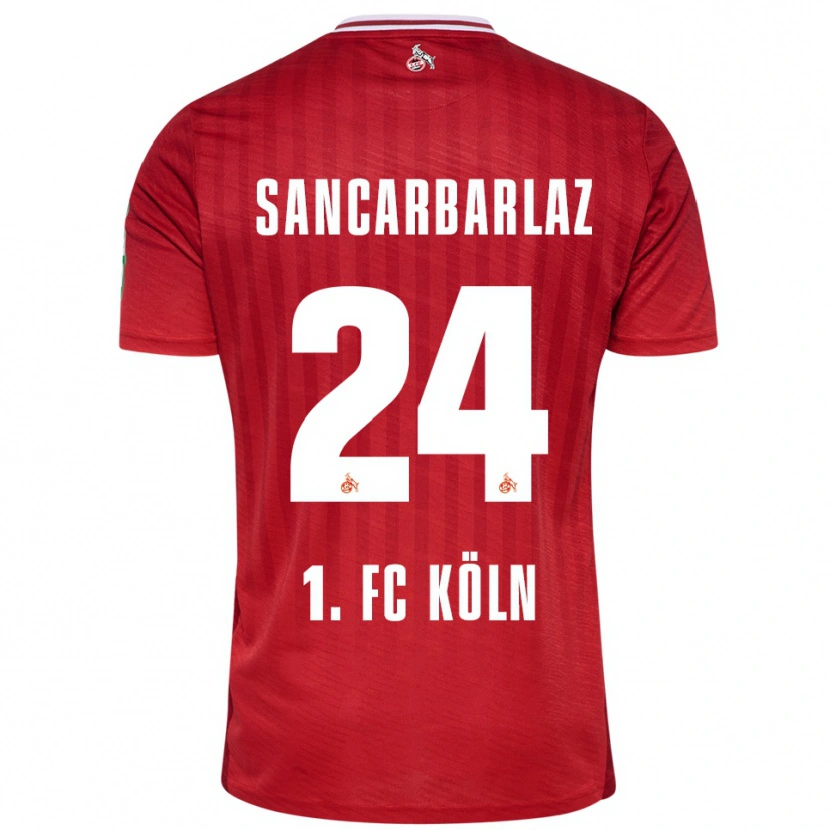 Danxen Kinder Keyhan Sancarbarlaz #24 Rot Weiß Auswärtstrikot Trikot 2025/26 T-Shirt Schweiz