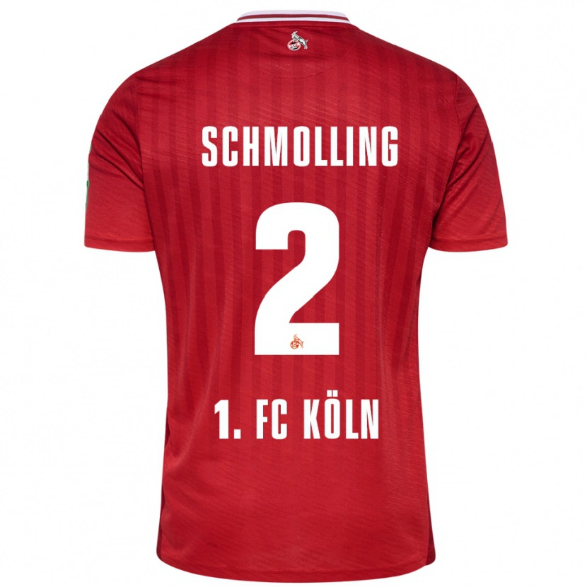Danxen Kinder Viktor Schmolling #2 Rot Weiß Auswärtstrikot Trikot 2025/26 T-Shirt Schweiz