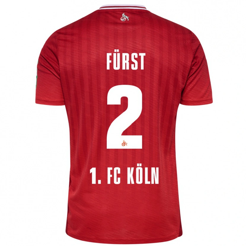 Danxen Kinder David Fürst #2 Rot Weiß Auswärtstrikot Trikot 2025/26 T-Shirt Schweiz