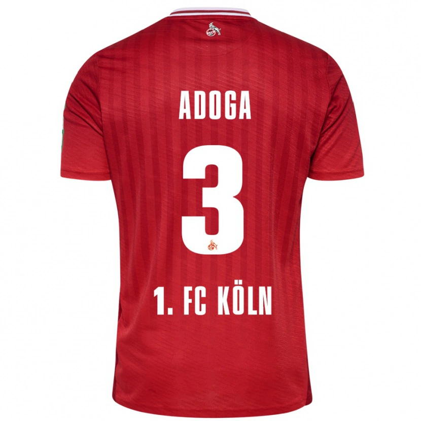 Danxen Kinder Brian Adoga #3 Rot Weiß Auswärtstrikot Trikot 2025/26 T-Shirt Schweiz