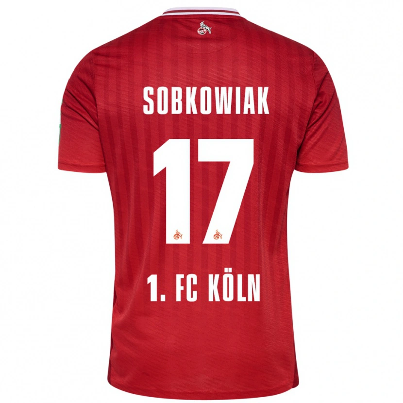 Danxen Kinder Jannis Sobkowiak #17 Rot Weiß Auswärtstrikot Trikot 2025/26 T-Shirt Schweiz