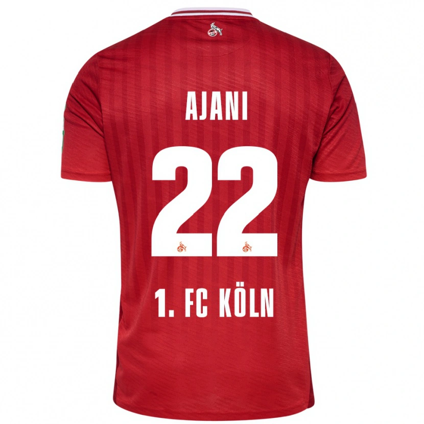Danxen Kinder Marvin Ajani #22 Rot Weiß Auswärtstrikot Trikot 2025/26 T-Shirt Schweiz