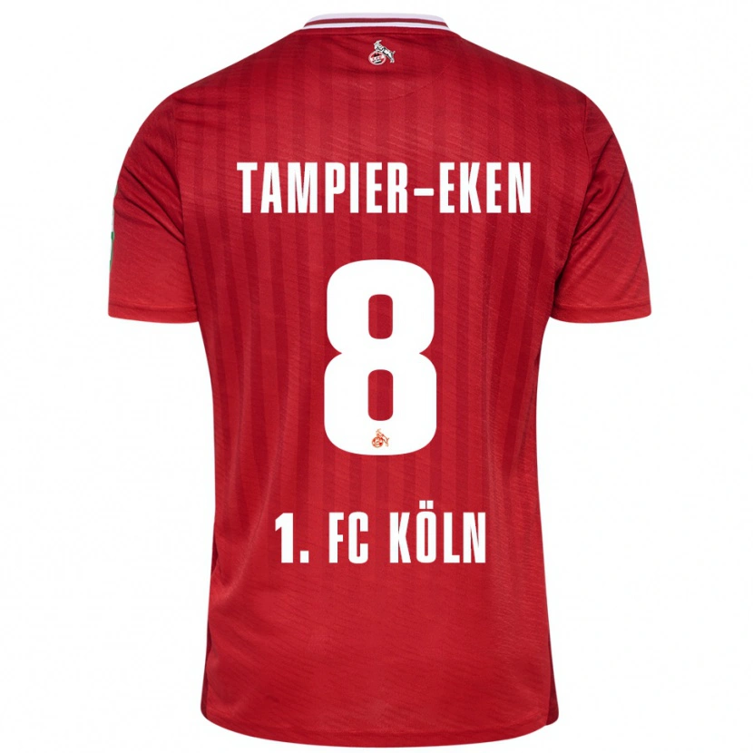 Danxen Kinder Pierre Tampier-Eken #8 Rot Weiß Auswärtstrikot Trikot 2025/26 T-Shirt Schweiz