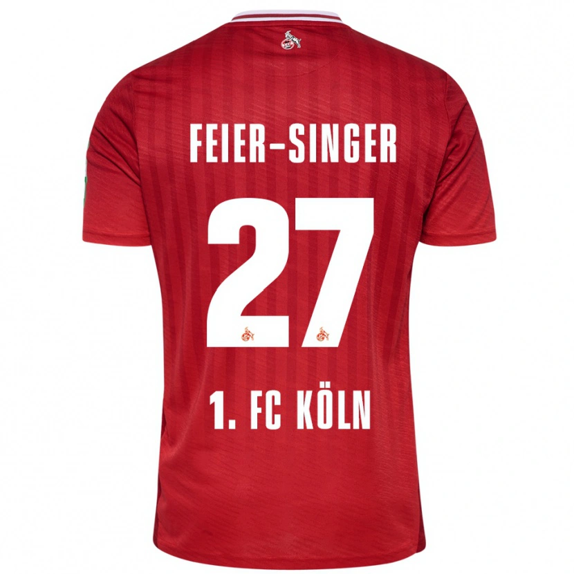 Danxen Kinder Laura Feier-Singer #27 Rot Weiß Auswärtstrikot Trikot 2025/26 T-Shirt Schweiz