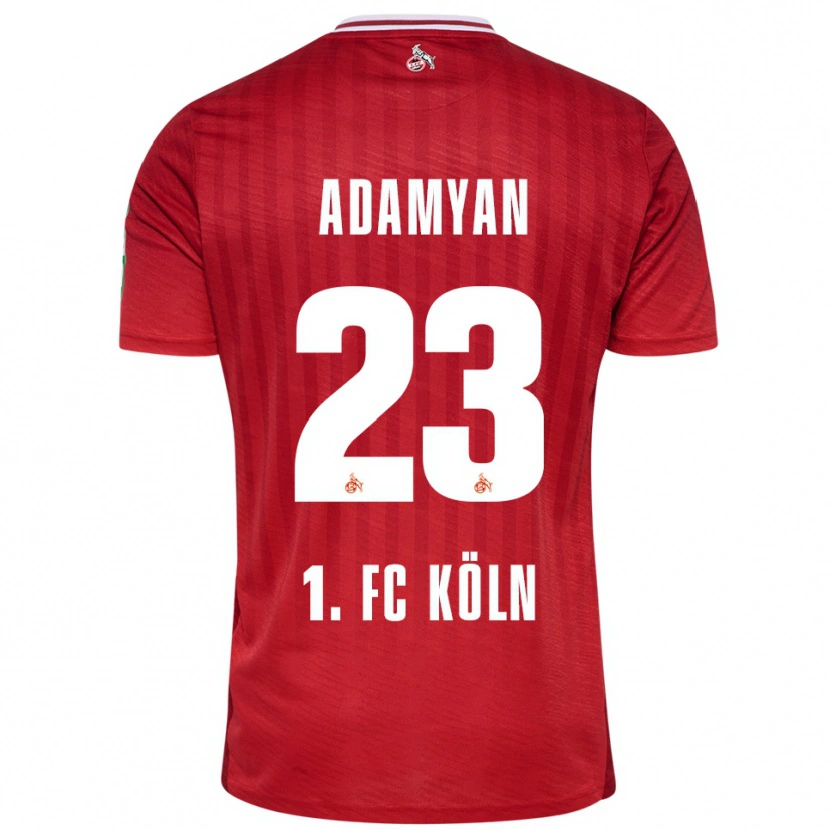 Danxen Kinder Sargis Adamyan #23 Rot Weiß Auswärtstrikot Trikot 2025/26 T-Shirt Schweiz