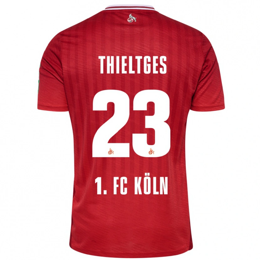 Danxen Kinder Phil Thieltges #23 Rot Weiß Auswärtstrikot Trikot 2025/26 T-Shirt Schweiz