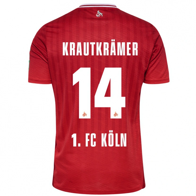 Danxen Kinder Jakob Krautkrämer #14 Rot Weiß Auswärtstrikot Trikot 2025/26 T-Shirt Schweiz
