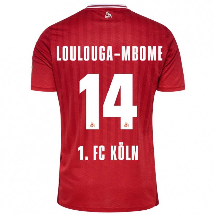 Danxen Kinder Pascal Loulouga-Mbome #14 Rot Weiß Auswärtstrikot Trikot 2025/26 T-Shirt Schweiz