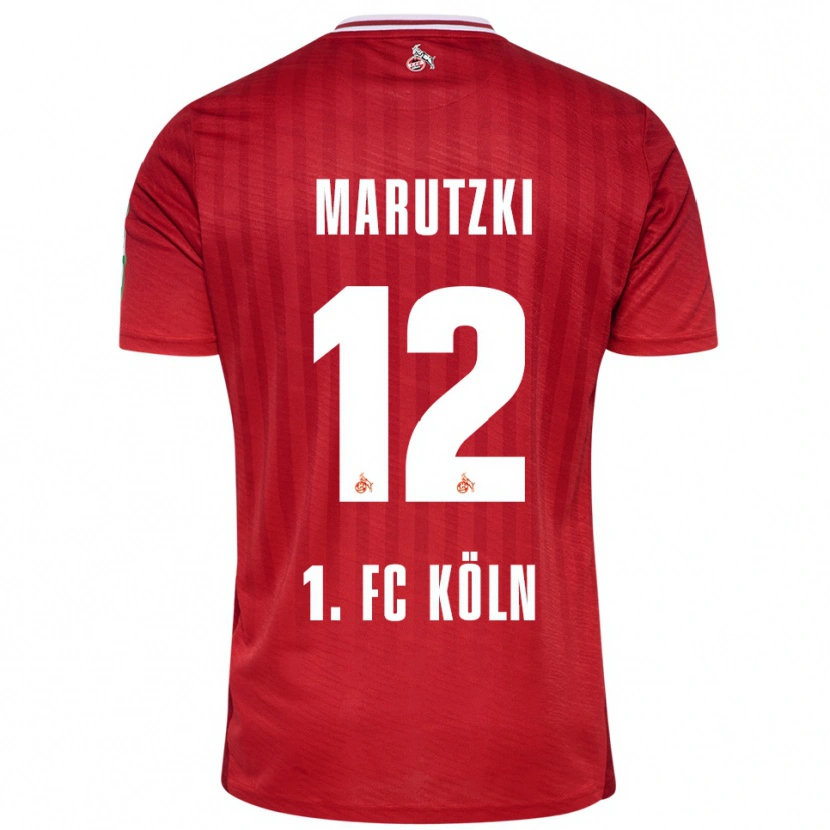 Danxen Kinder Mikolaj Marutzki #12 Rot Weiß Auswärtstrikot Trikot 2025/26 T-Shirt Schweiz