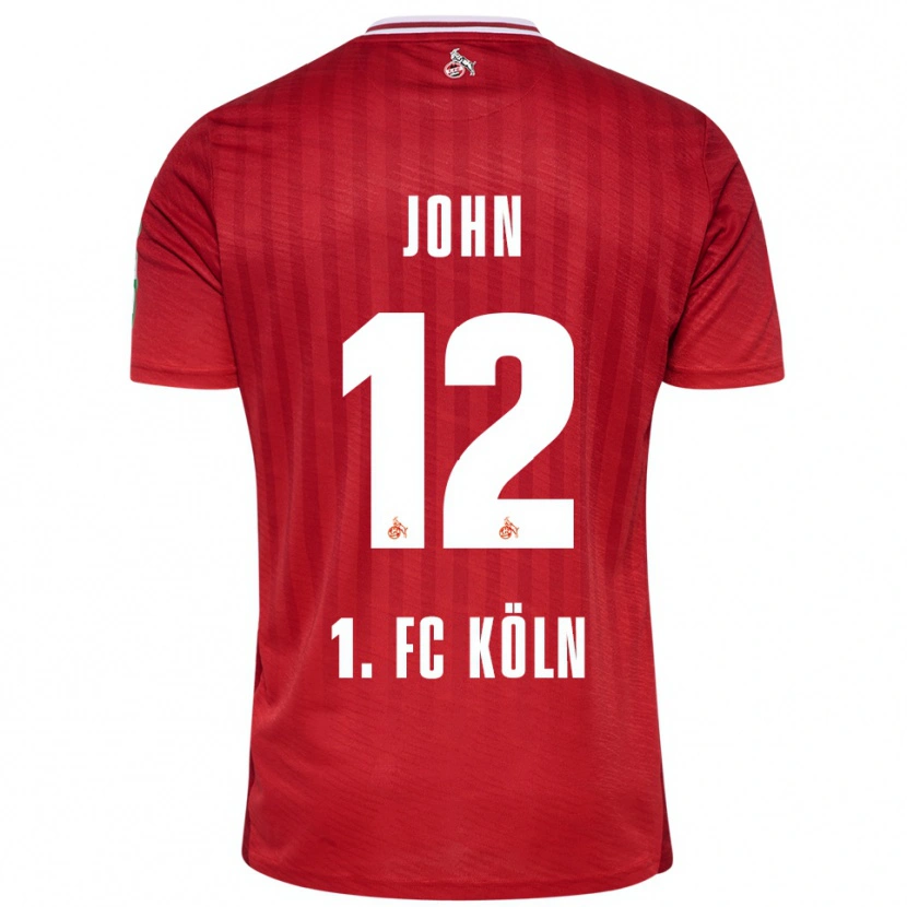 Danxen Kinder Neven John #12 Rot Weiß Auswärtstrikot Trikot 2025/26 T-Shirt Schweiz