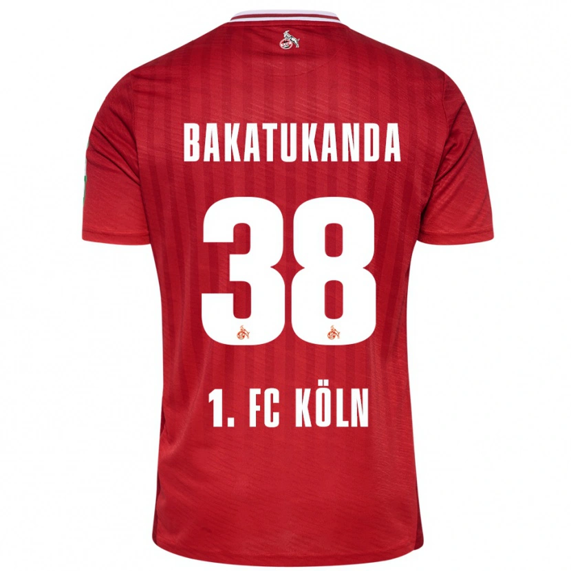 Danxen Kinder Elias Bakatukanda #38 Rot Weiß Auswärtstrikot Trikot 2025/26 T-Shirt Schweiz