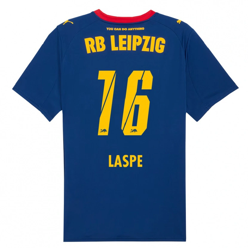Danxen Kinder Hannes Laspe #16 Marineblau Rot Auswärtstrikot Trikot 2025/26 T-Shirt Schweiz