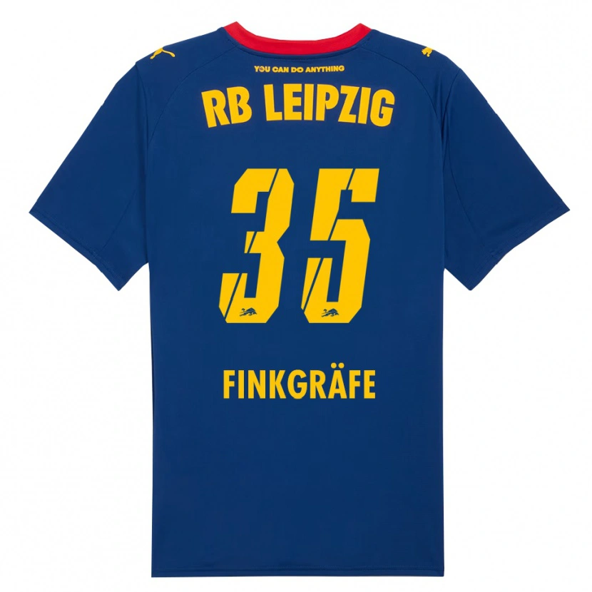 Danxen Kinder Max Finkgräfe #35 Marineblau Rot Auswärtstrikot Trikot 2025/26 T-Shirt Schweiz