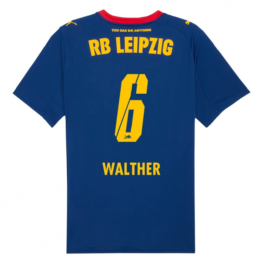 Danxen Kinder Mika Walther #6 Marineblau Rot Auswärtstrikot Trikot 2025/26 T-Shirt Schweiz