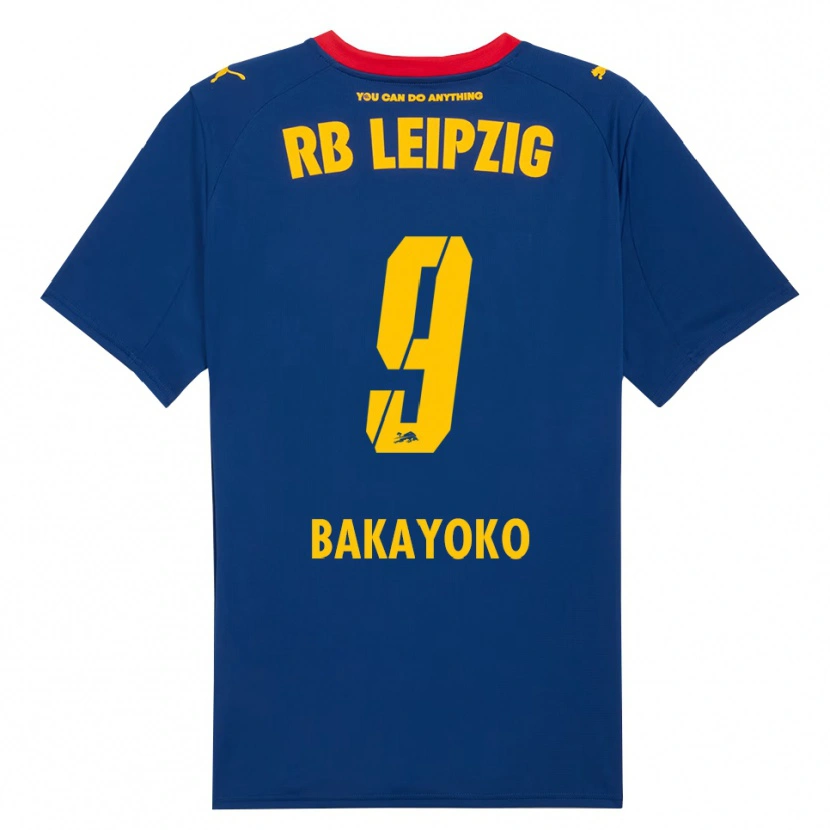 Danxen Kinder Johan Bakayoko #9 Marineblau Rot Auswärtstrikot Trikot 2025/26 T-Shirt Schweiz