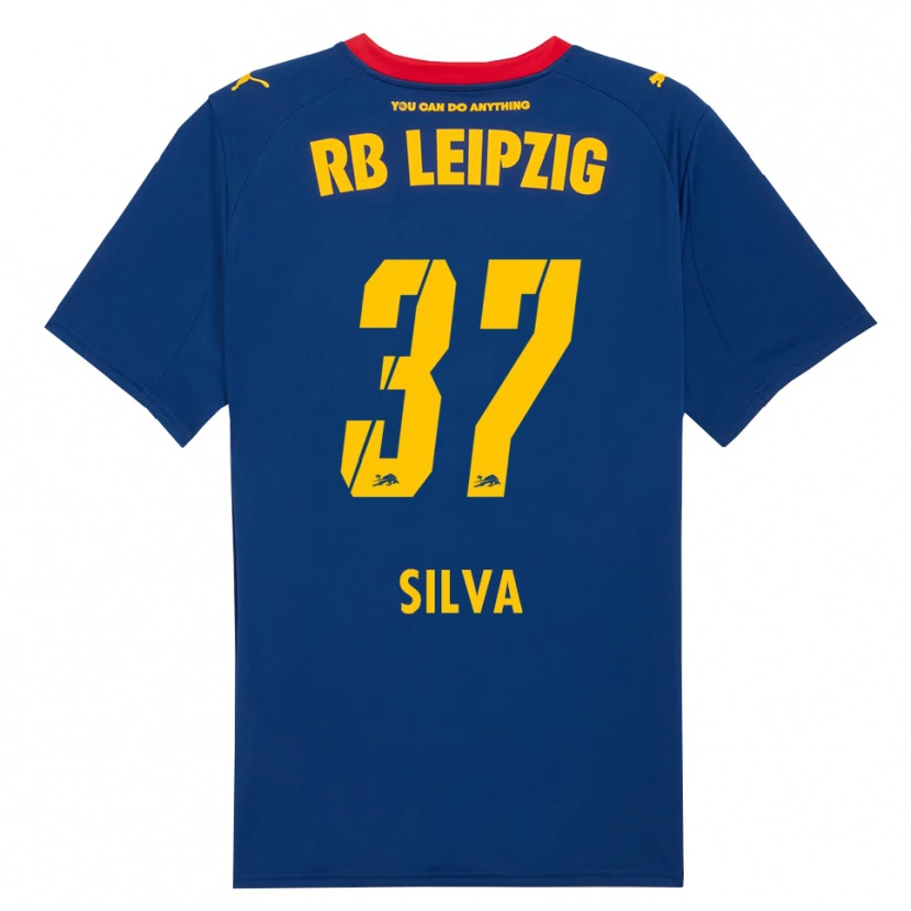 Danxen Kinder André Silva #37 Marineblau Rot Auswärtstrikot Trikot 2025/26 T-Shirt Schweiz