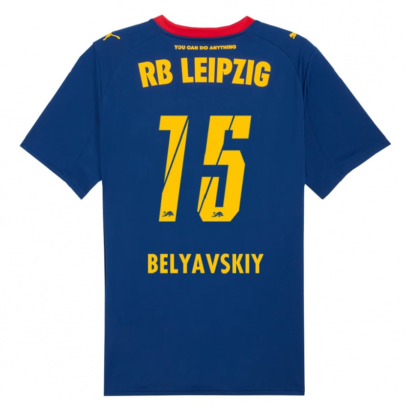 Danxen Kinder David Belyavskiy #15 Marineblau Rot Auswärtstrikot Trikot 2025/26 T-Shirt Schweiz