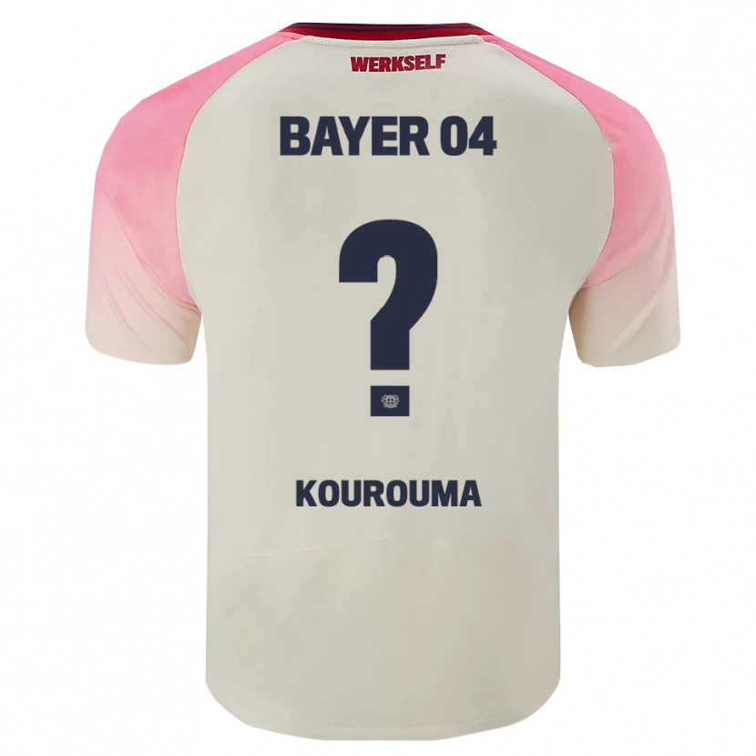 Danxen Kinder Fakouman Kourouma #0 Pink Cremeweiß Auswärtstrikot Trikot 2025/26 T-Shirt Schweiz