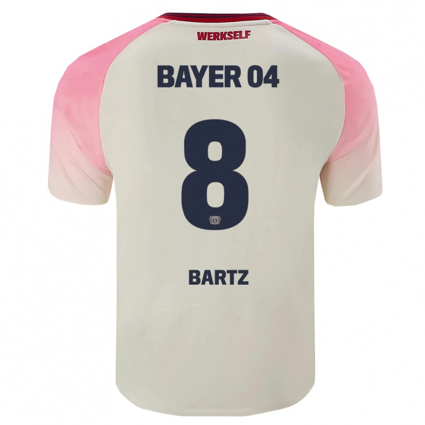 Danxen Kinder Paulina Bartz #8 Pink Cremeweiß Auswärtstrikot Trikot 2025/26 T-Shirt Schweiz