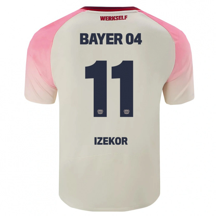 Danxen Kinder Ken Izekor #11 Pink Cremeweiß Auswärtstrikot Trikot 2025/26 T-Shirt Schweiz