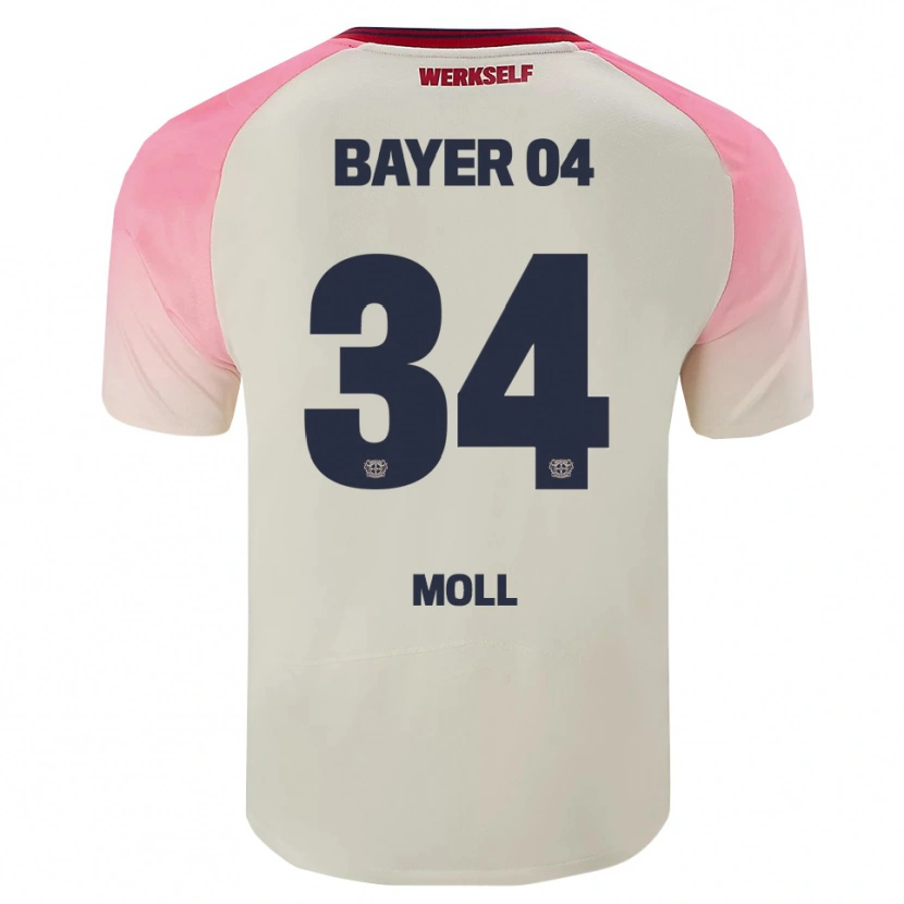 Danxen Kinder Anne Moll #34 Pink Cremeweiß Auswärtstrikot Trikot 2025/26 T-Shirt Schweiz