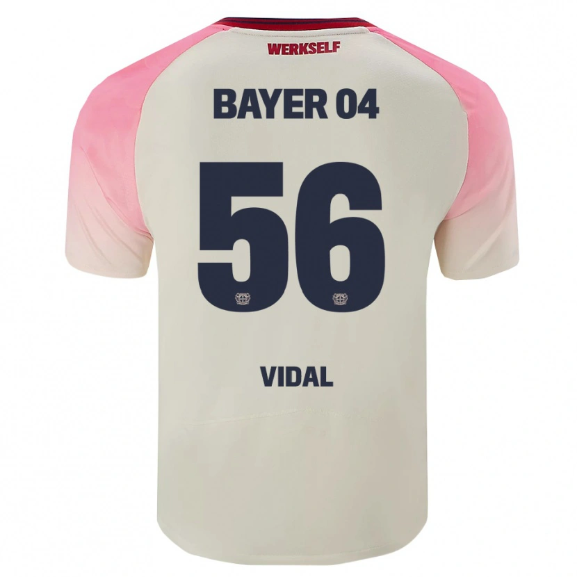Danxen Kinder Juliette Vidal #56 Pink Cremeweiß Auswärtstrikot Trikot 2025/26 T-Shirt Schweiz