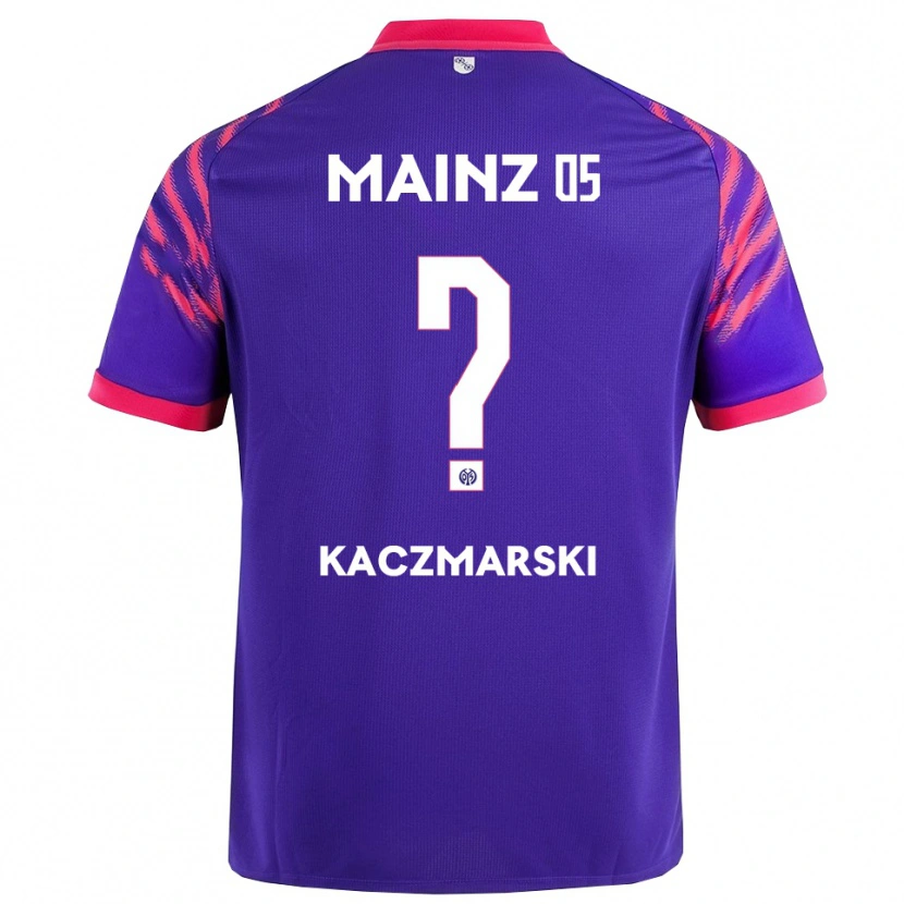 Danxen Kinder Piotr Kaczmarski #0 Marineblau Pink Auswärtstrikot Trikot 2025/26 T-Shirt Schweiz