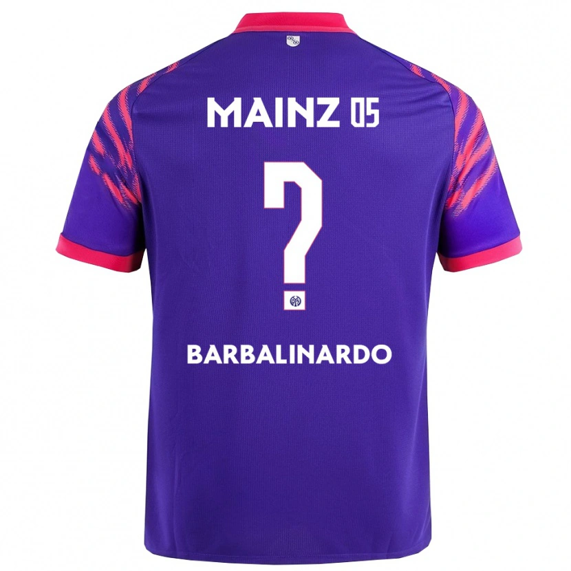 Danxen Kinder Jordan Barbalinardo #0 Marineblau Pink Auswärtstrikot Trikot 2025/26 T-Shirt Schweiz