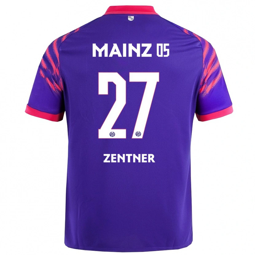 Danxen Kinder Robin Zentner #27 Marineblau Pink Auswärtstrikot Trikot 2025/26 T-Shirt Schweiz