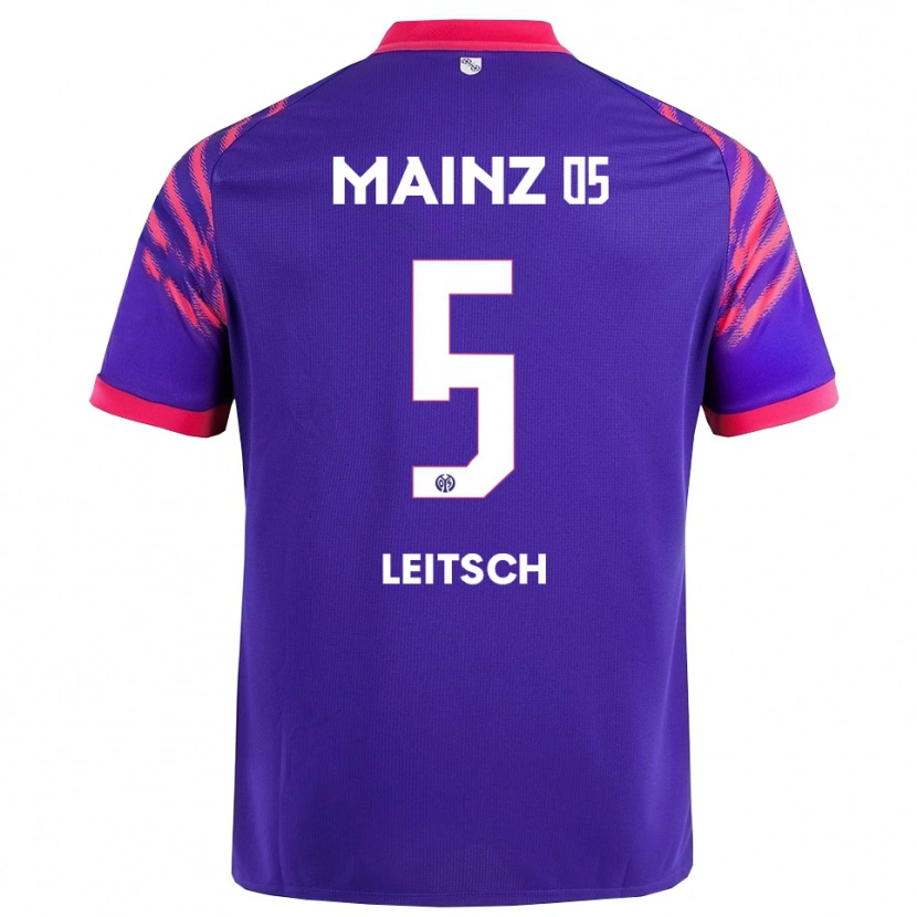 Danxen Kinder Maxim Leitsch #5 Marineblau Pink Auswärtstrikot Trikot 2025/26 T-Shirt Schweiz