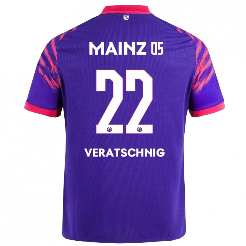 Danxen Kinder Nikolas Veratschnig #22 Marineblau Pink Auswärtstrikot Trikot 2025/26 T-Shirt Schweiz