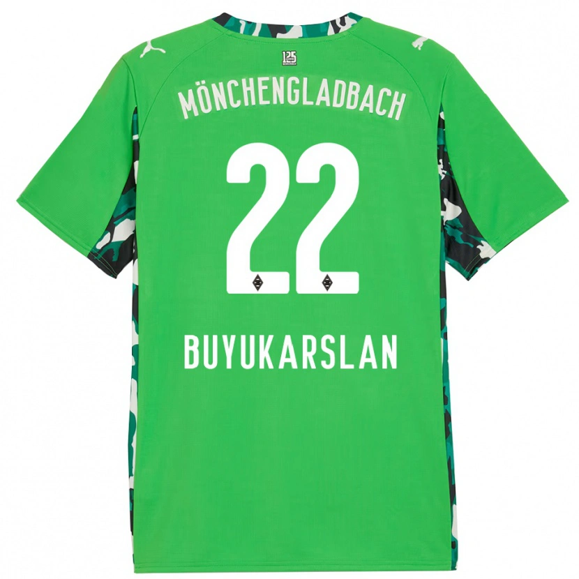 Danxen Kinder Oguzcan Büyükarslan #22 Grün Schwarz Auswärtstrikot Trikot 2025/26 T-Shirt Schweiz