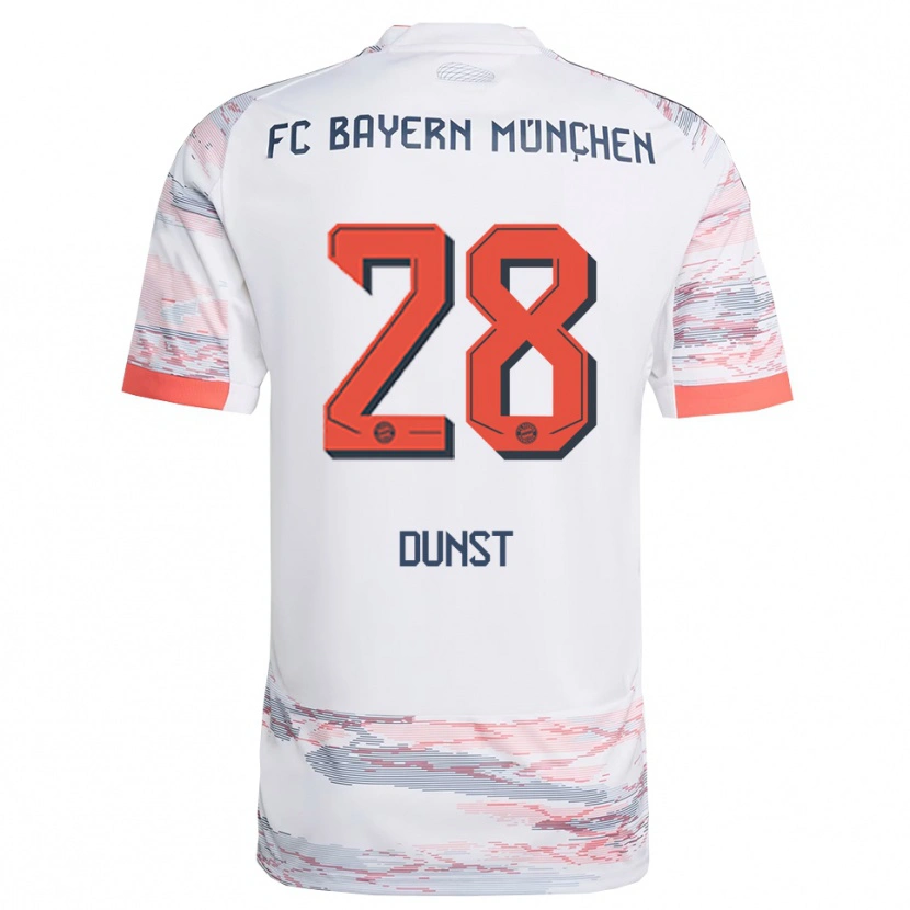 Danxen Kinder Barbara Dunst #28 Weiß Grau Auswärtstrikot Trikot 2025/26 T-Shirt Schweiz