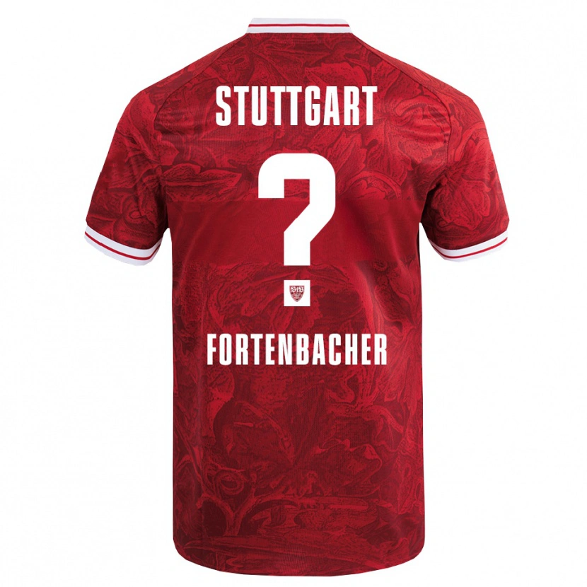 Danxen Kinder Jannik Fortenbacher #0 Rot Schwarz Auswärtstrikot Trikot 2025/26 T-Shirt Schweiz