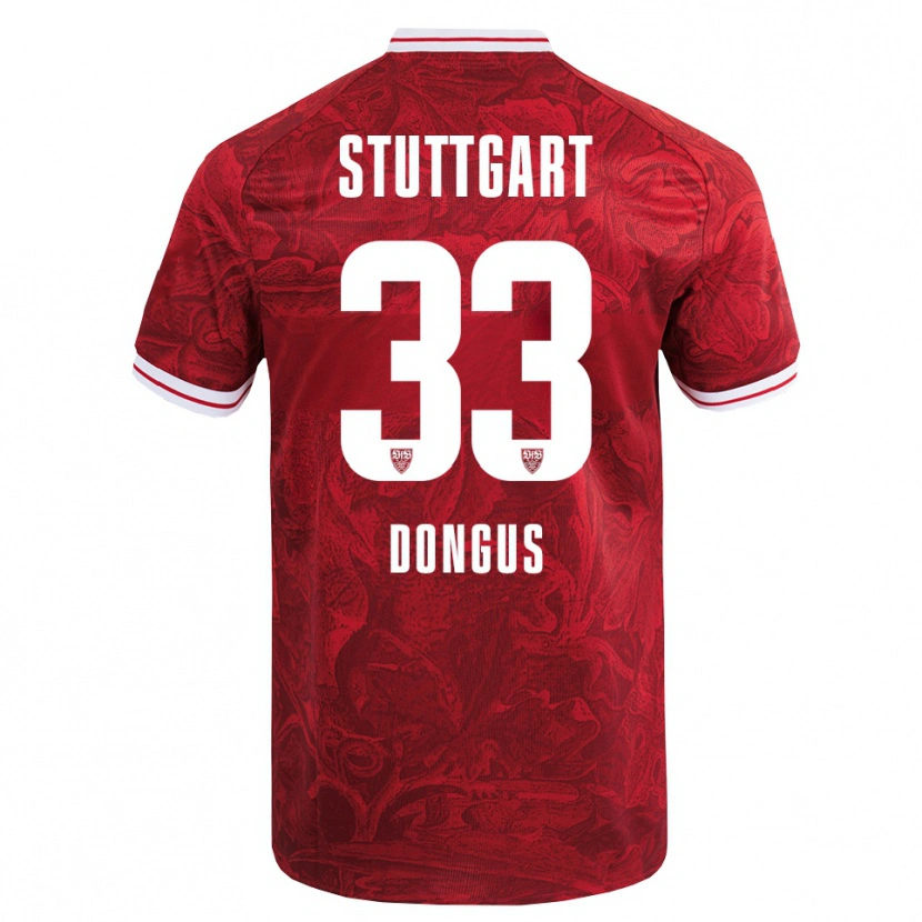 Danxen Kinder Fabienne Dongus #33 Rot Schwarz Auswärtstrikot Trikot 2025/26 T-Shirt Schweiz