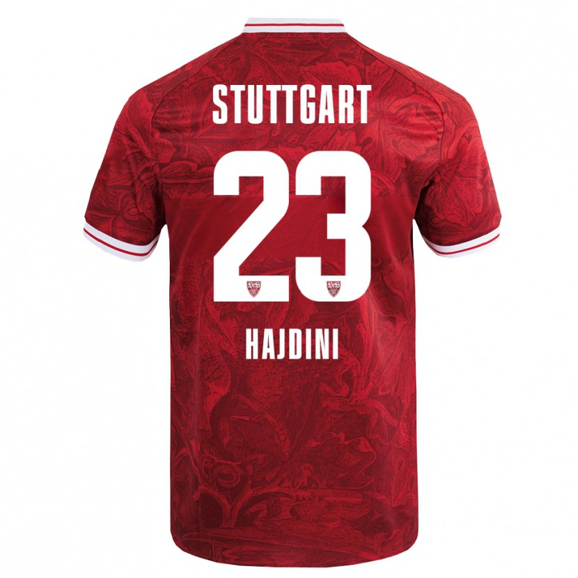 Danxen Kinder Deli Hajdini #23 Rot Schwarz Auswärtstrikot Trikot 2025/26 T-Shirt Schweiz