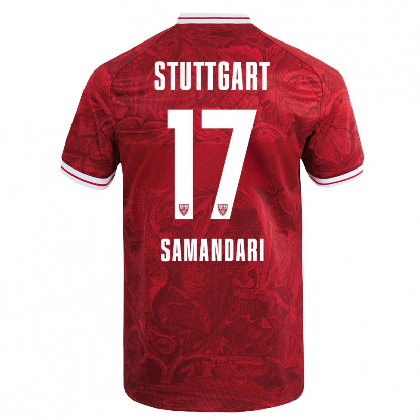 Danxen Kinder Sohrab Samandari #17 Rot Schwarz Auswärtstrikot Trikot 2025/26 T-Shirt Schweiz