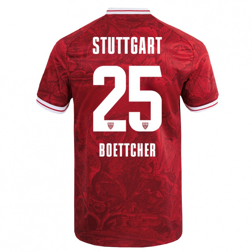 Danxen Kinder Eve Boettcher #25 Rot Schwarz Auswärtstrikot Trikot 2025/26 T-Shirt Schweiz