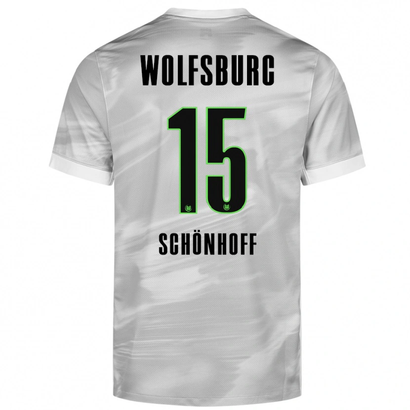 Danxen Kinder Henry Schönhoff #15 Grau Weiß Auswärtstrikot Trikot 2025/26 T-Shirt Schweiz