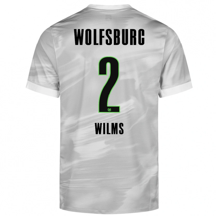 Danxen Kinder Lynn Wilms #2 Grau Weiß Auswärtstrikot Trikot 2025/26 T-Shirt Schweiz