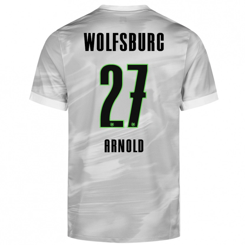 Danxen Kinder Maximilian Arnold #27 Grau Weiß Auswärtstrikot Trikot 2025/26 T-Shirt Schweiz